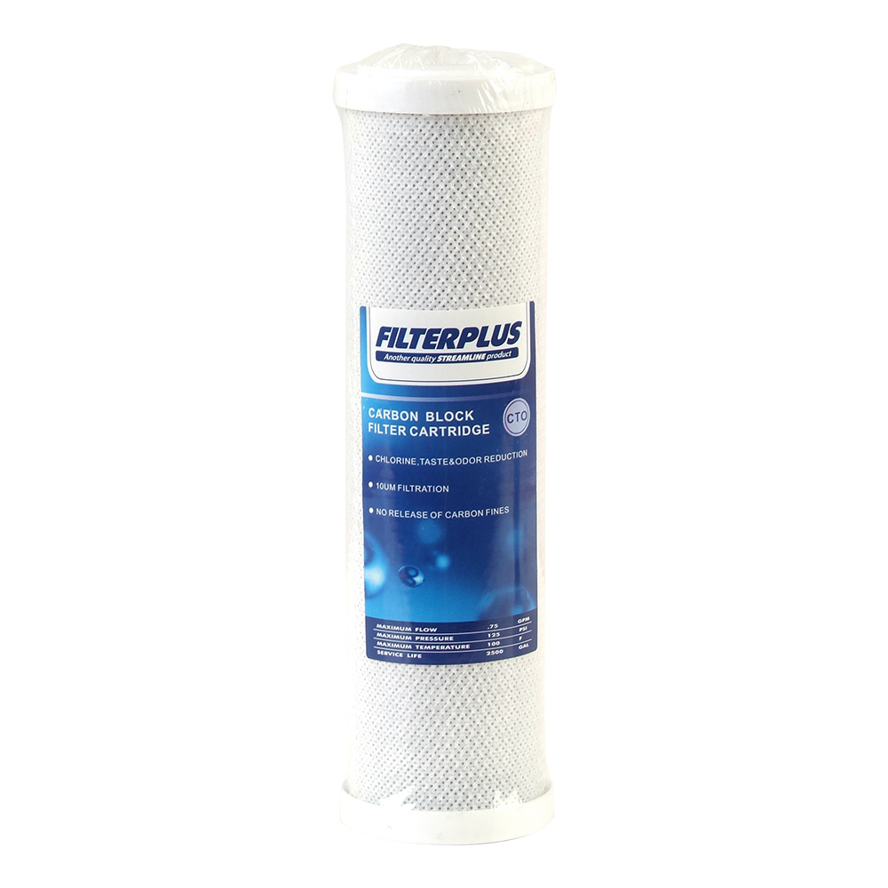 Filterplus® Carbon Block 10 inch Cartridge ea