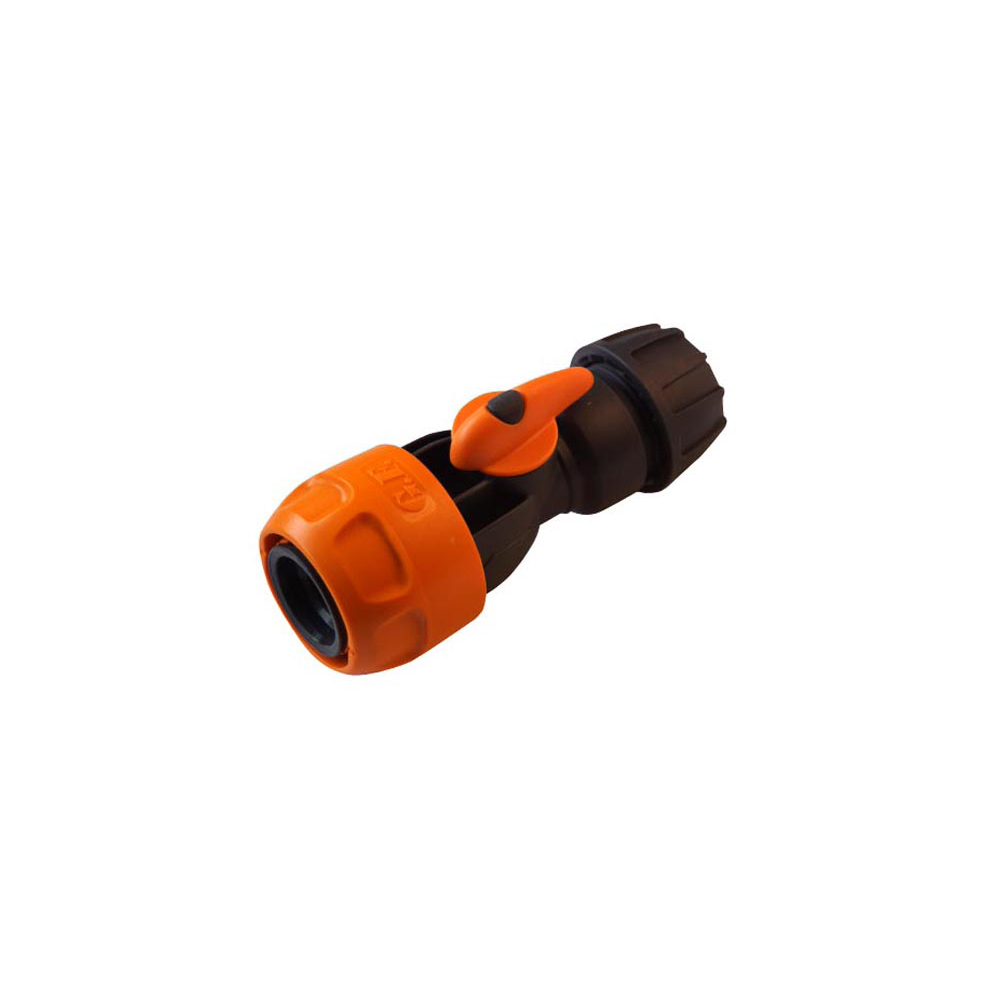 Nylon Female Connector with Tap for 12mm hose