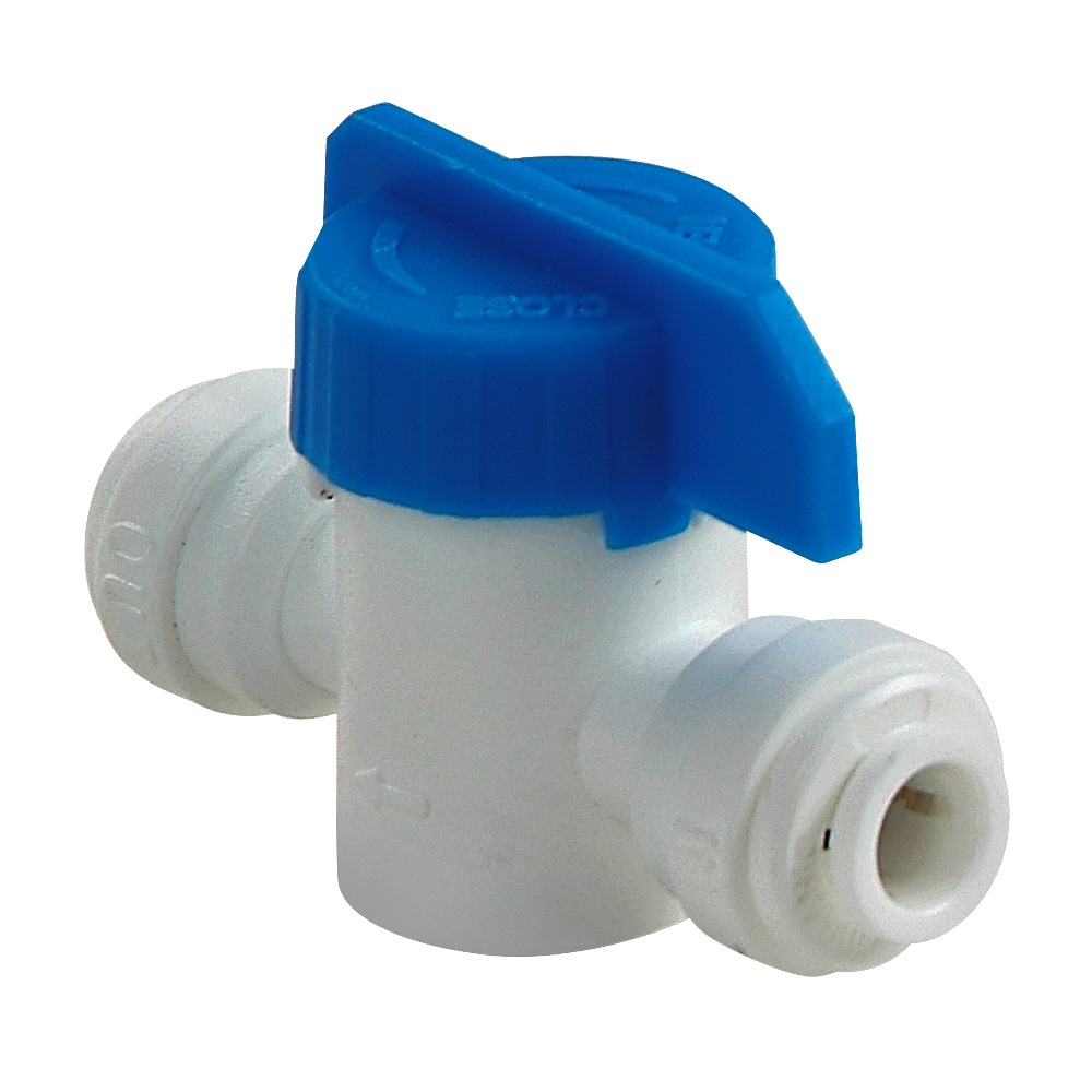 Tap Inline 1/4 inch Push Fit - 1/4 inch Push Fit