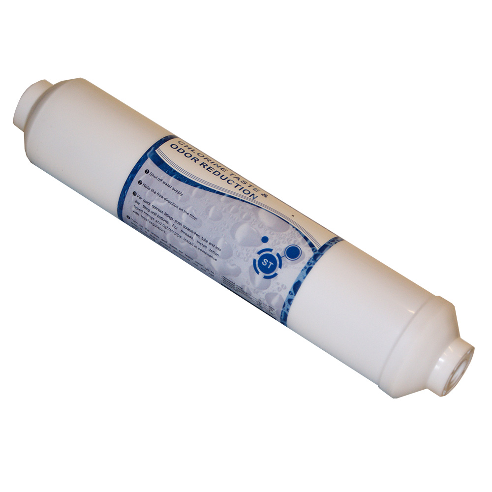 10 inch Inline Carbon Filter 1/4 - 1/4 PF