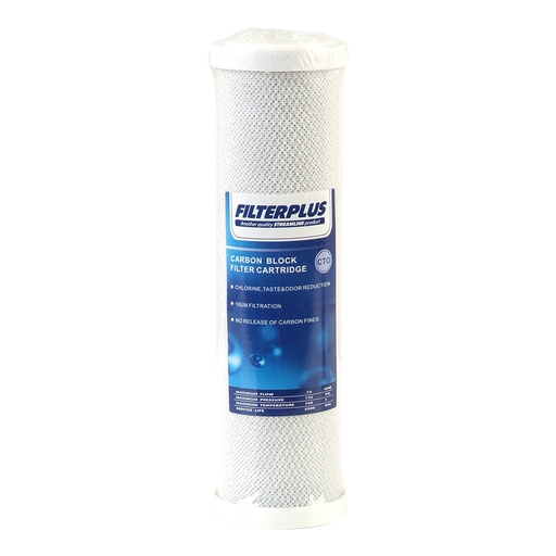 [CF10-F-001] Filterplus® Carbon Block 10 inch Cartridge ea