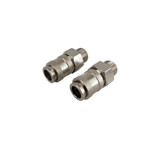 [MER-Q21FM-14-G-002] Female Connector - 1/4 inch male thread, merchandised in pack of 2